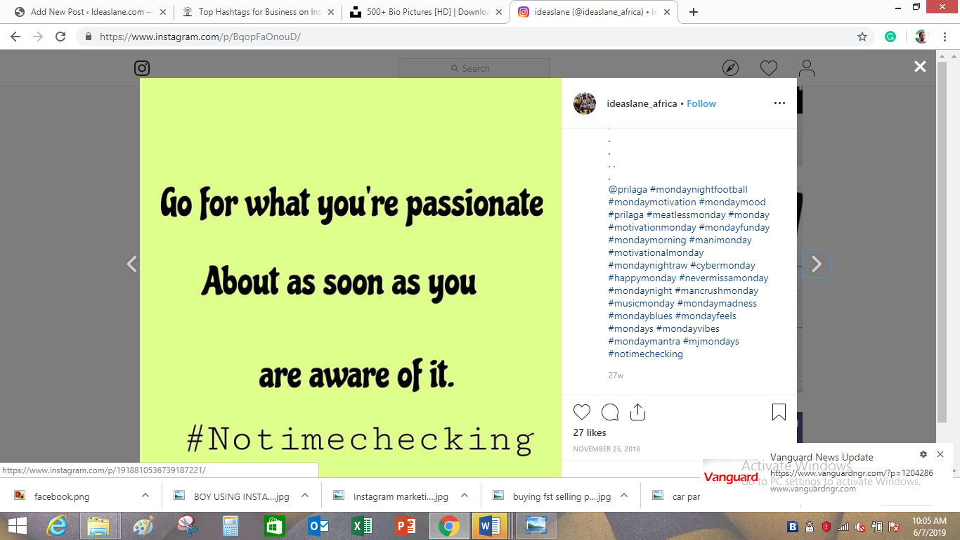 quotes for business on Instagram