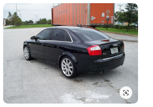 Black Audi A 4 owned by a student in nigeria