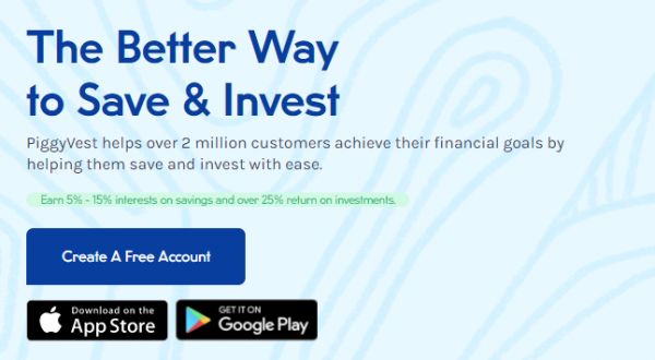 Piggy bank app for best digital banks in Nigeria